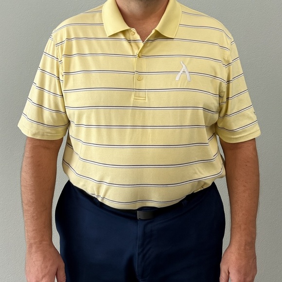 Greg Norman Collection Cream Polo Textured Knit - Picture 1 of 4